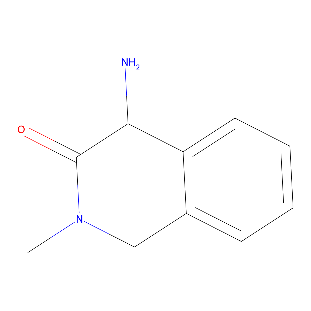 4-Amino-2-methyl-1,2-dihydroisoquinolin-3(4H)-one molecular structure, CAS 209983-88-0