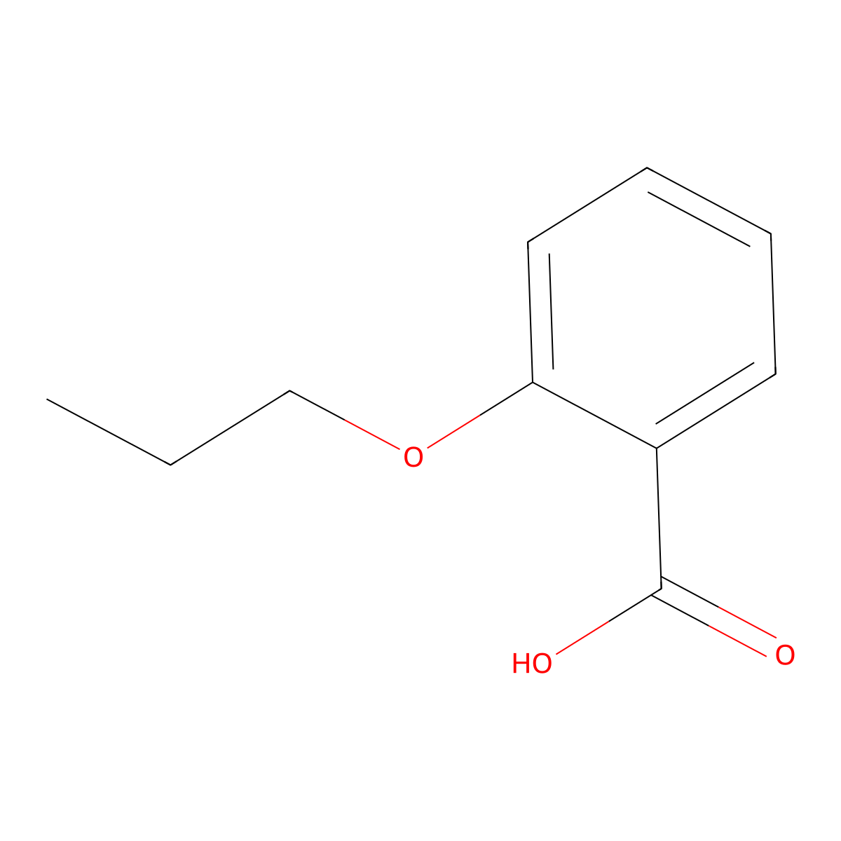 2-Propoxybenzoic Acid molecular structure, CAS 2100-31-4
