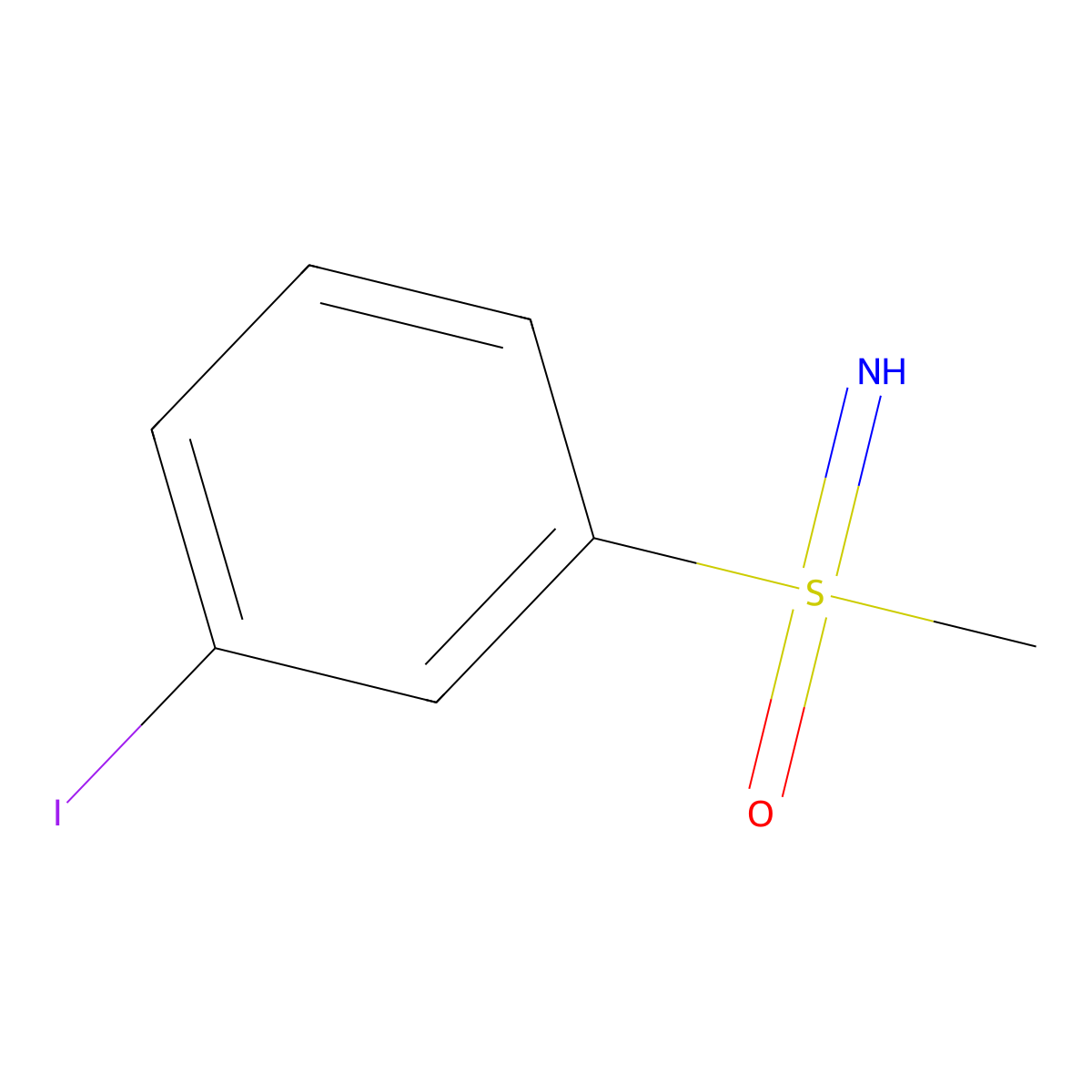 Imino(3-iodophenyl)(methyl)-l6-sulfanone molecular structure, CAS 2100254-07-5