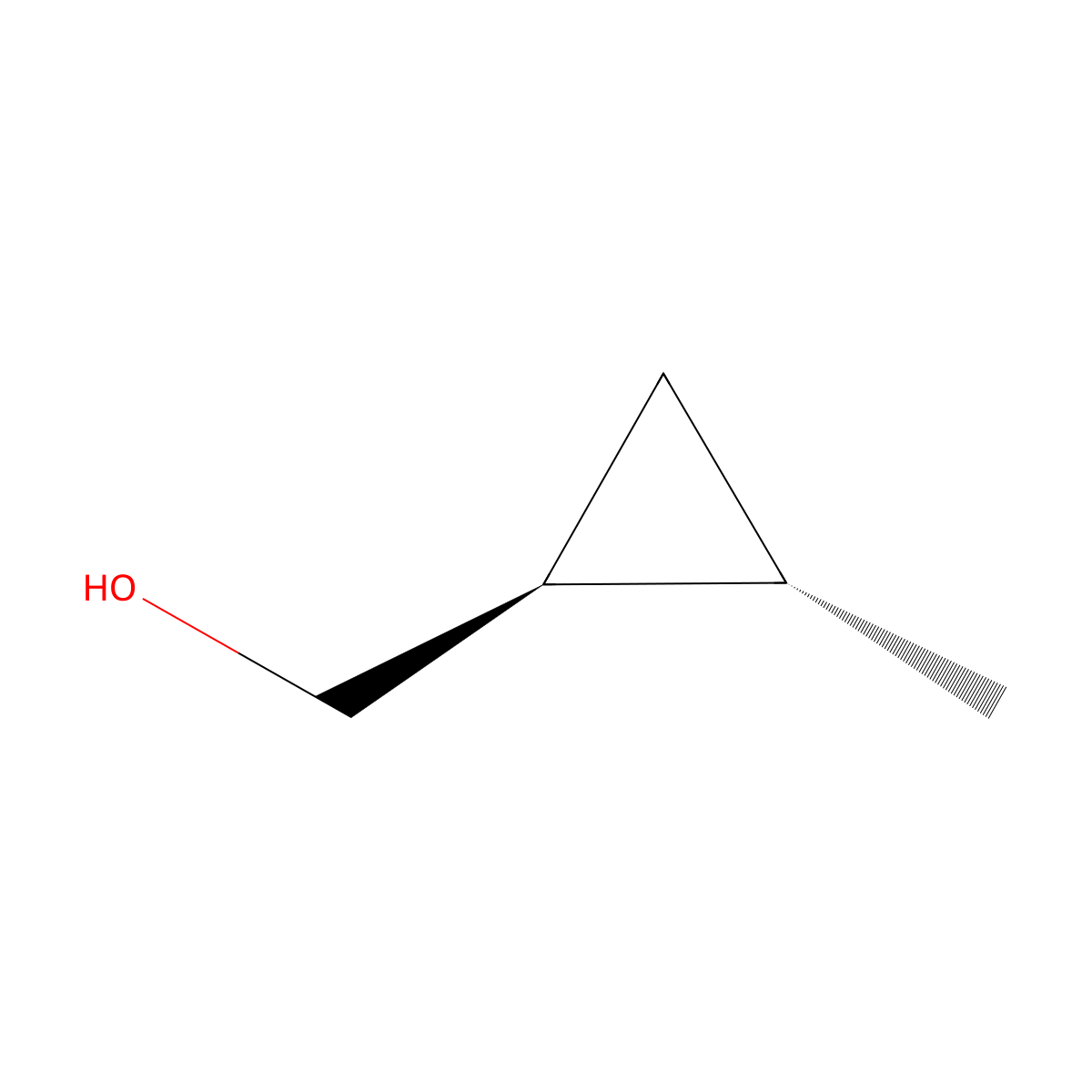 ((1S,2S)-2-methylcyclopropyl)methanol molecular structure, CAS 21003-36-1