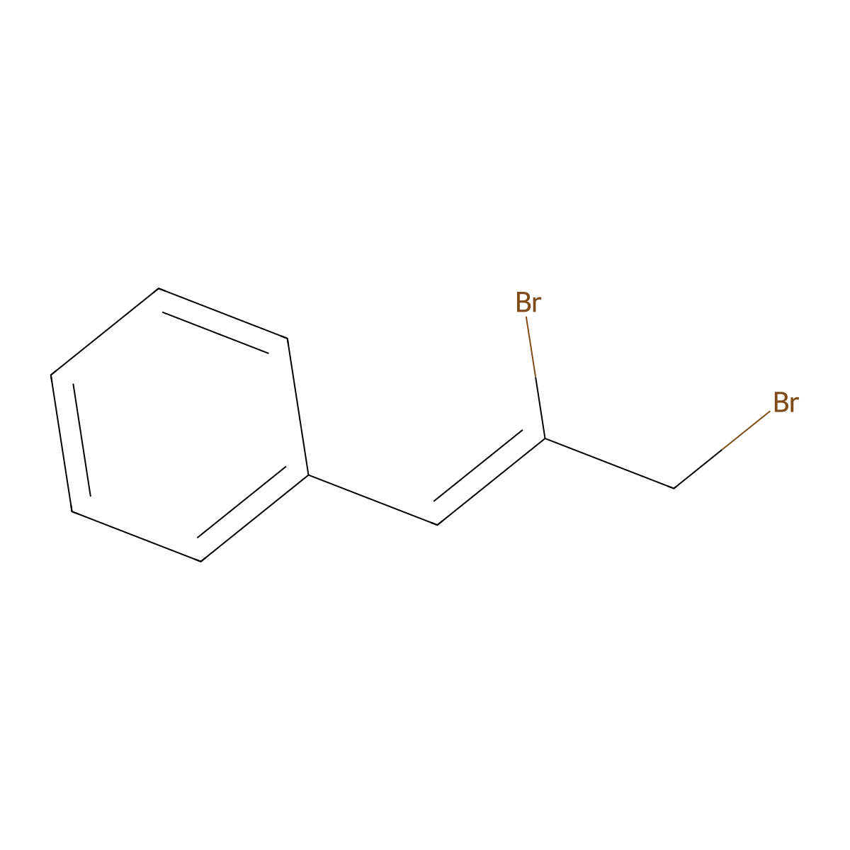 [(Z)-2,3-dibromoprop-1-enyl]benzene molecular structure, CAS 21003-54-3