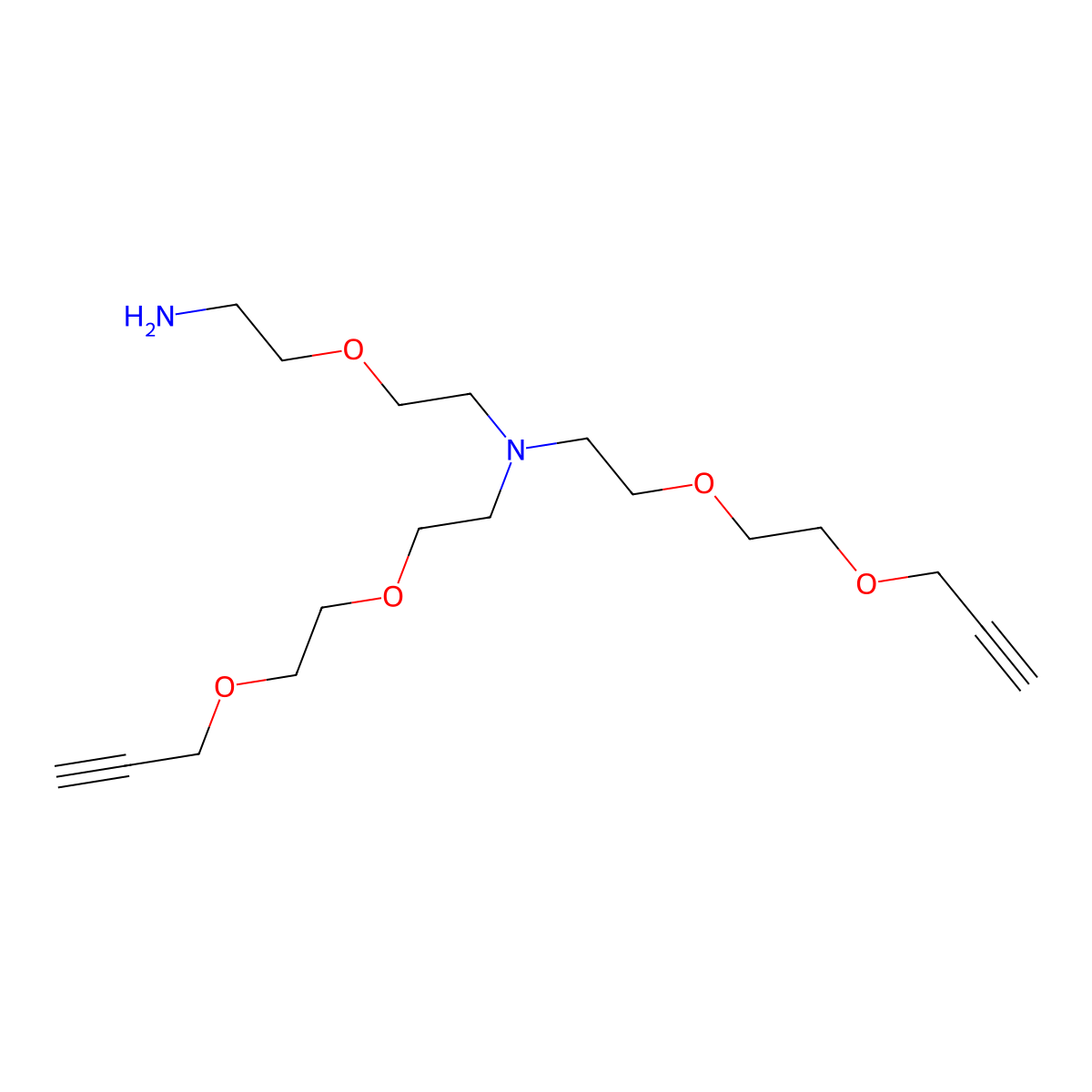 N-(Amino-peg1)-n-bis(peg2-propargyl) molecular structure, CAS 2100306-47-4