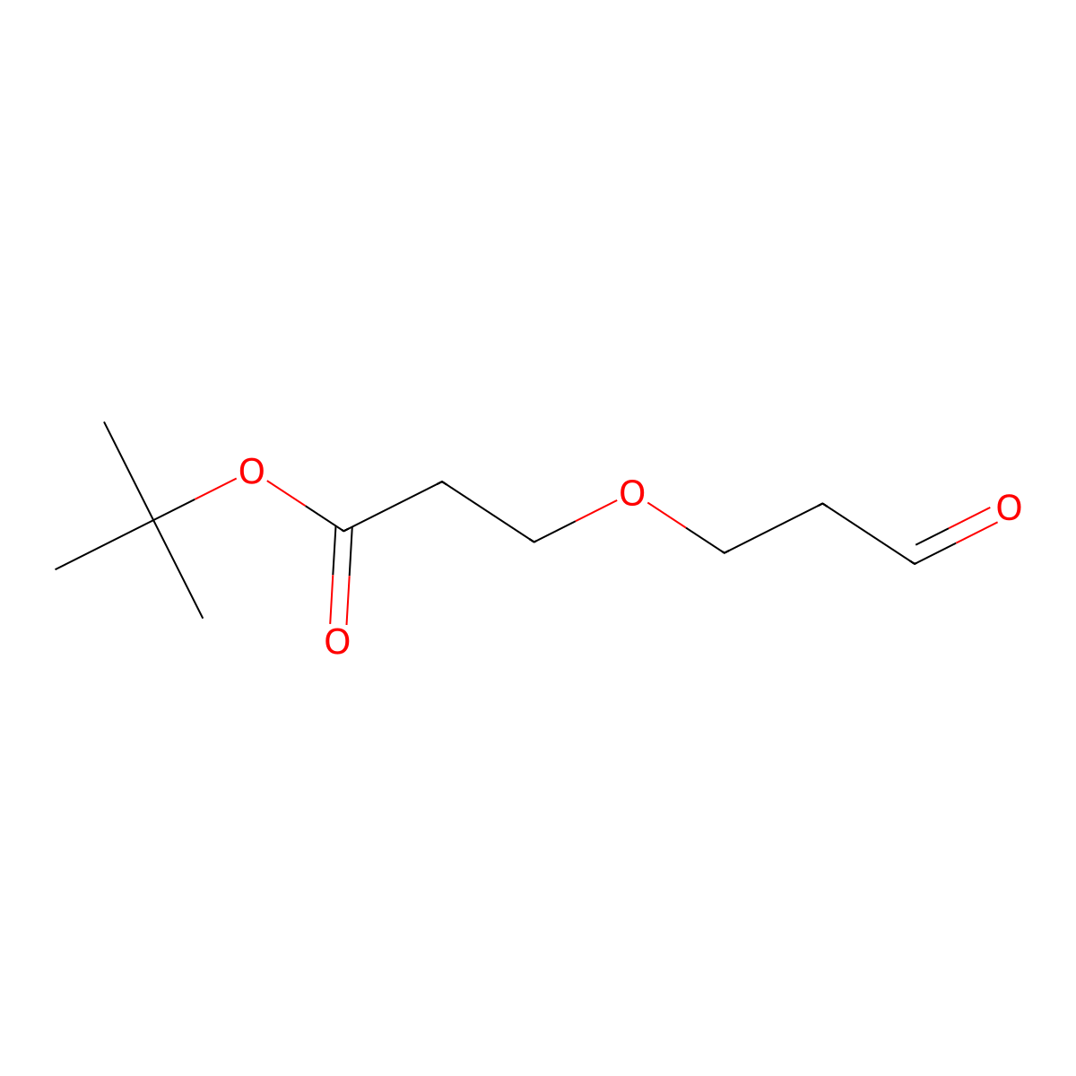 Ald-PEG1-t-butyl ester molecular structure, CAS 2100306-48-5