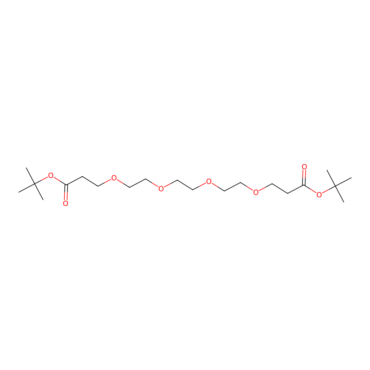 Bis-PEG4-t-butyl ester molecular structure, CAS 2100306-53-2