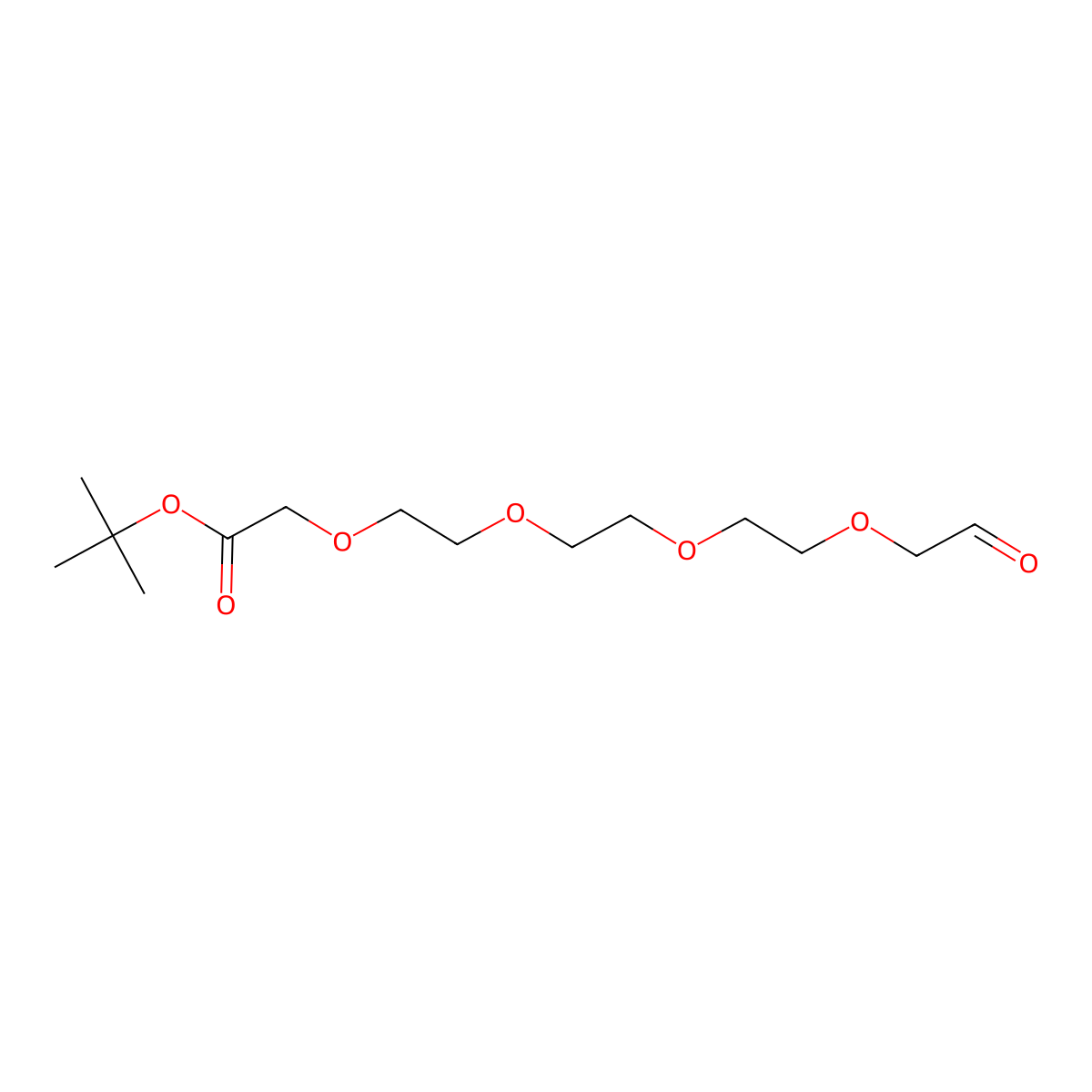 Ald-CH2-PEG4-CH2CO2tBu molecular structure, CAS 2100306-54-3