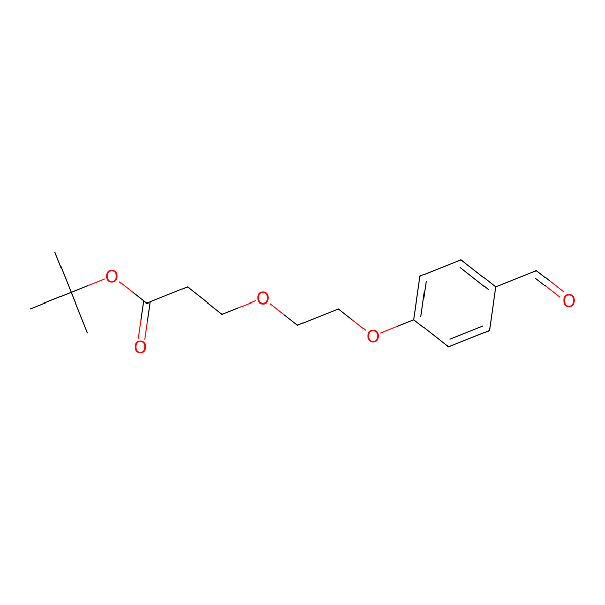 Ald-Ph-PEG2-Boc molecular structure, CAS 2100306-65-6