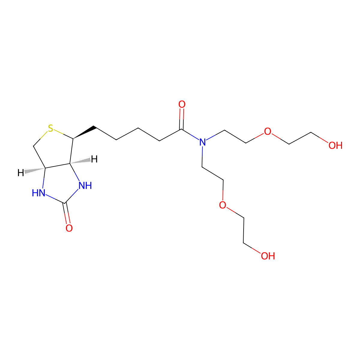 N-(Biotin)-N-bis(PEG1-alcohol) molecular structure, CAS 2100306-75-8
