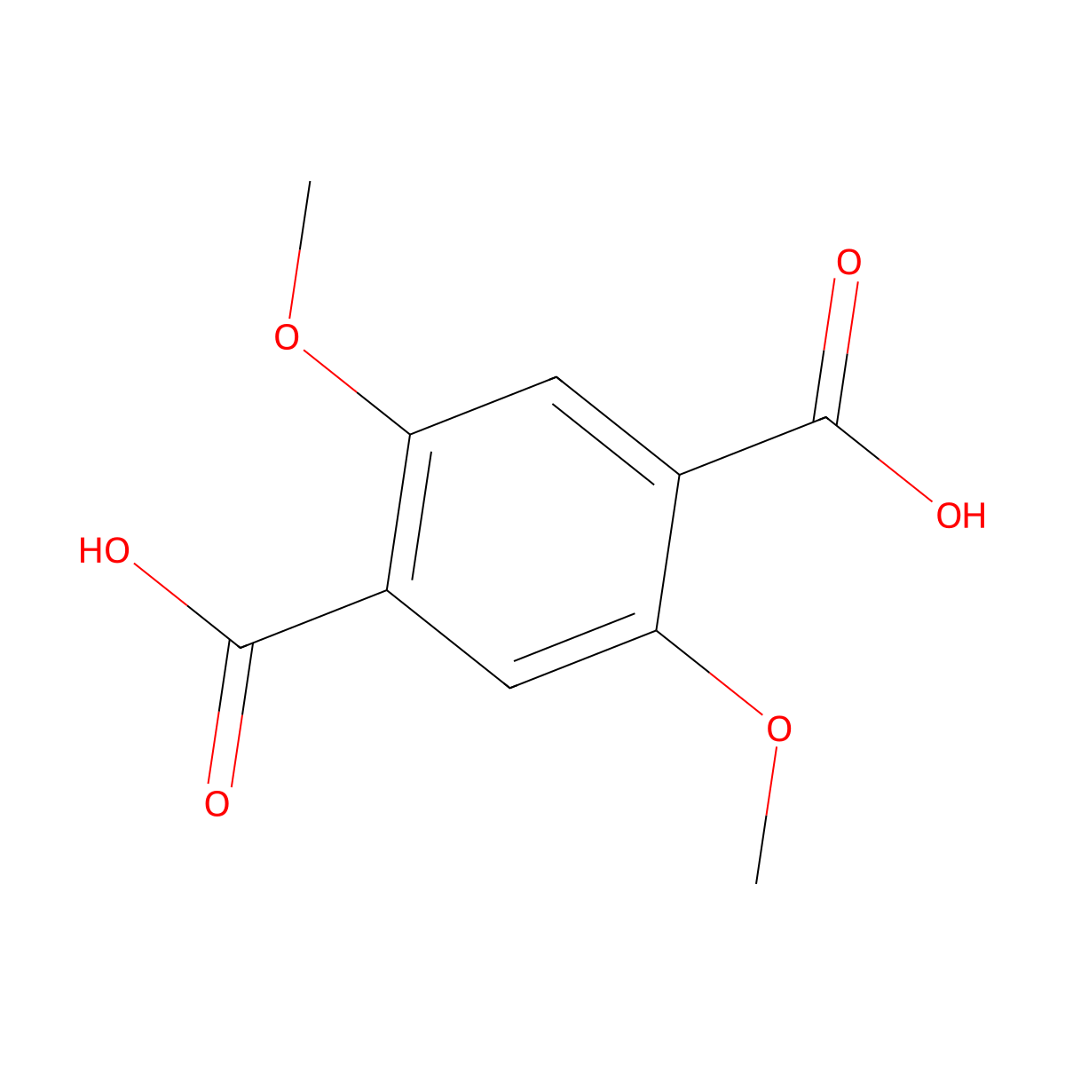 2,5-Dimethoxyterephthalic acid molecular structure, CAS 21004-11-5