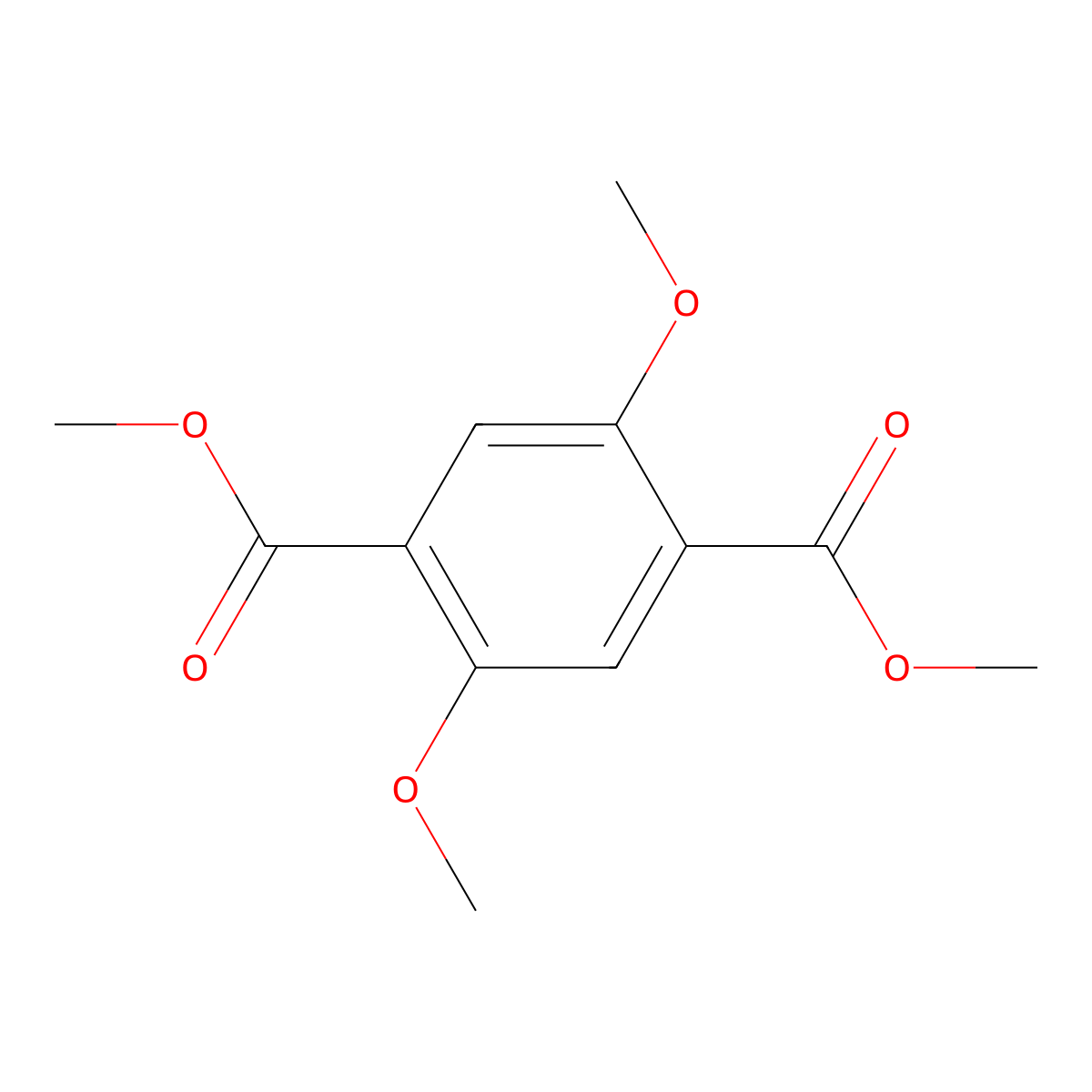 Dimethyl 2,5-dimethoxyterephthalate molecular structure, CAS 21004-12-6