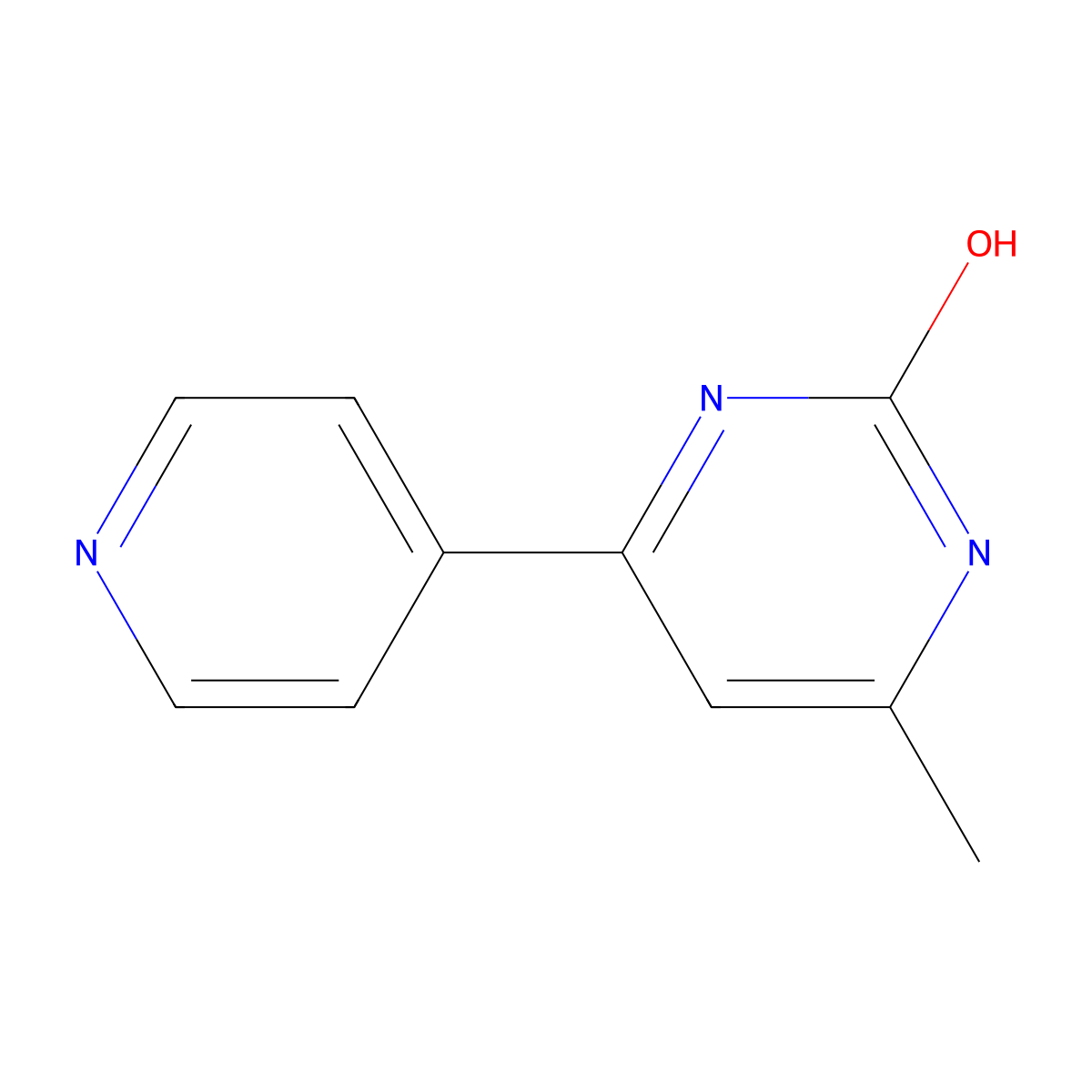 6-methyl-4-pyridin-4-yl-1H-pyrimidin-2-one molecular structure, CAS 21004-45-5
