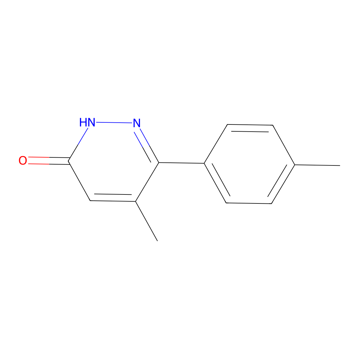 5-Methyl-6-(4-methylphenyl)-2,3-dihydropyridazin-3-one molecular structure, CAS 21004-65-9