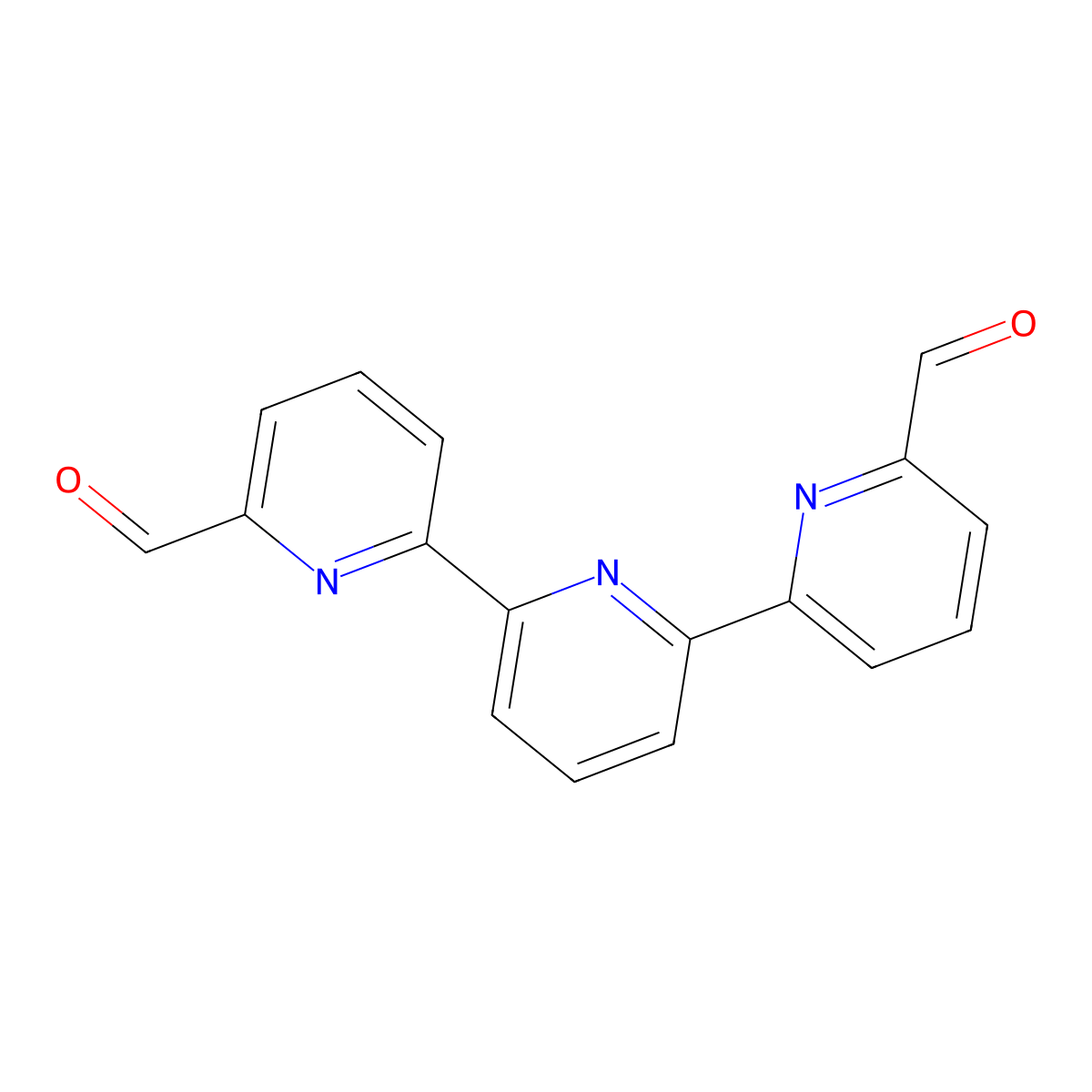 [2,2':6',2''-Terpyridine]-6,6''-dicarbaldehyde molecular structure, CAS 210040-81-6