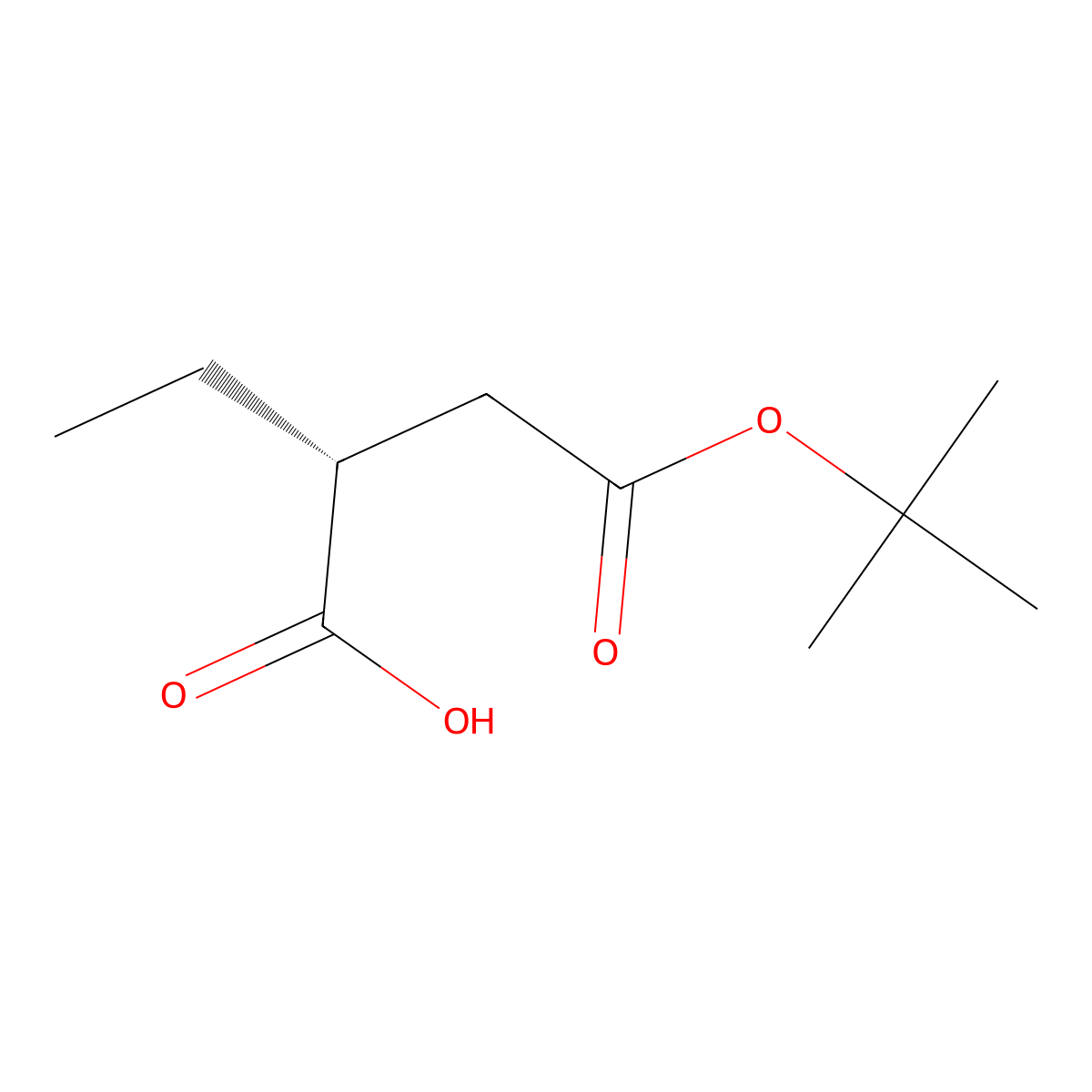 (R)-4-(tert-Butoxy)-2-ethyl-4-oxobutanoic acid molecular structure, CAS 210048-05-8