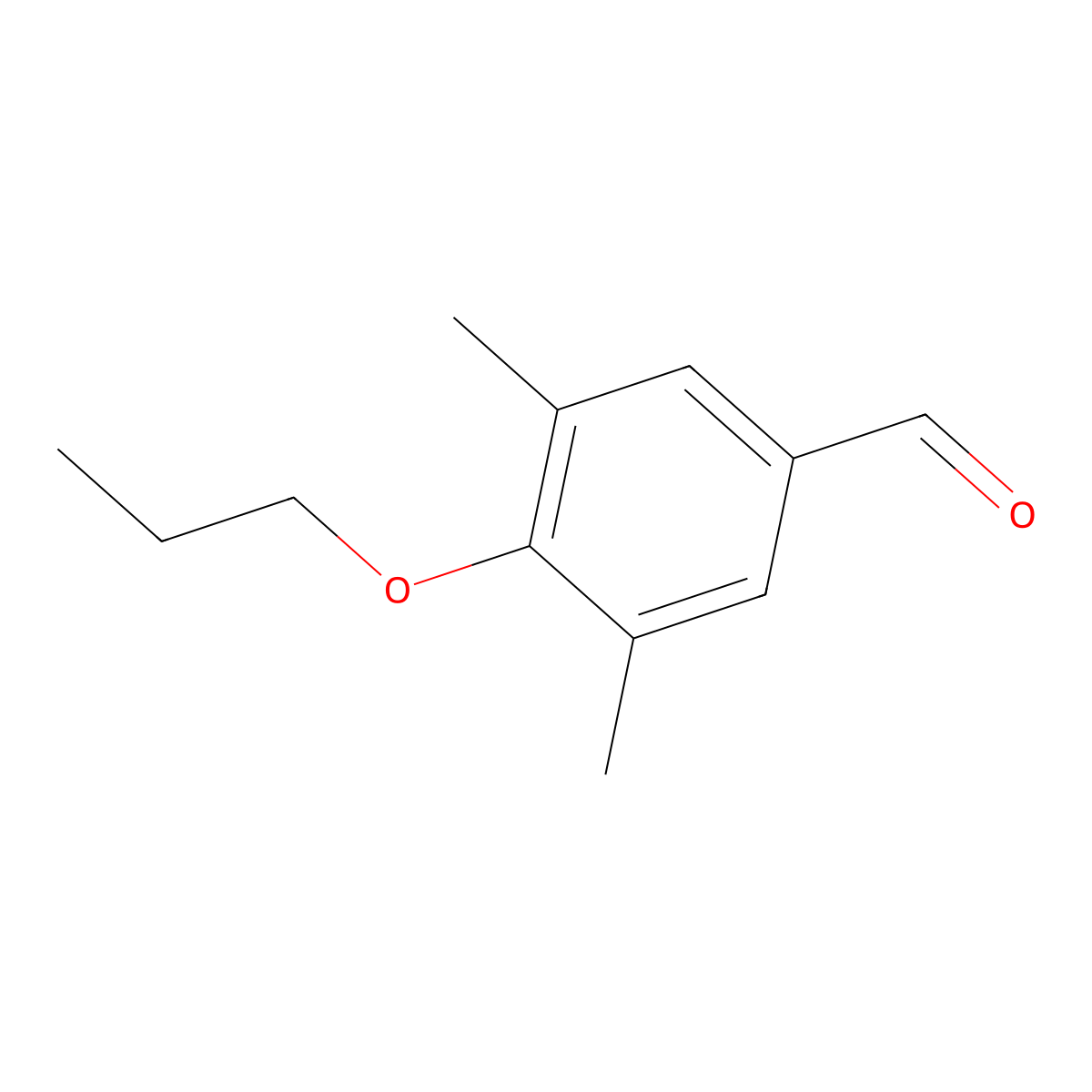 3,5-Dimethyl-4-propoxybenzaldehyde molecular structure, CAS 210057-00-4