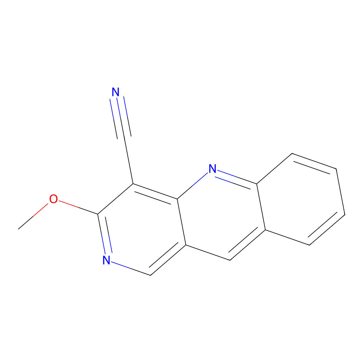 3-Methoxybenzo[b][1,6]naphthyridine-4-carbonitrile molecular structure, CAS 2100864-57-9