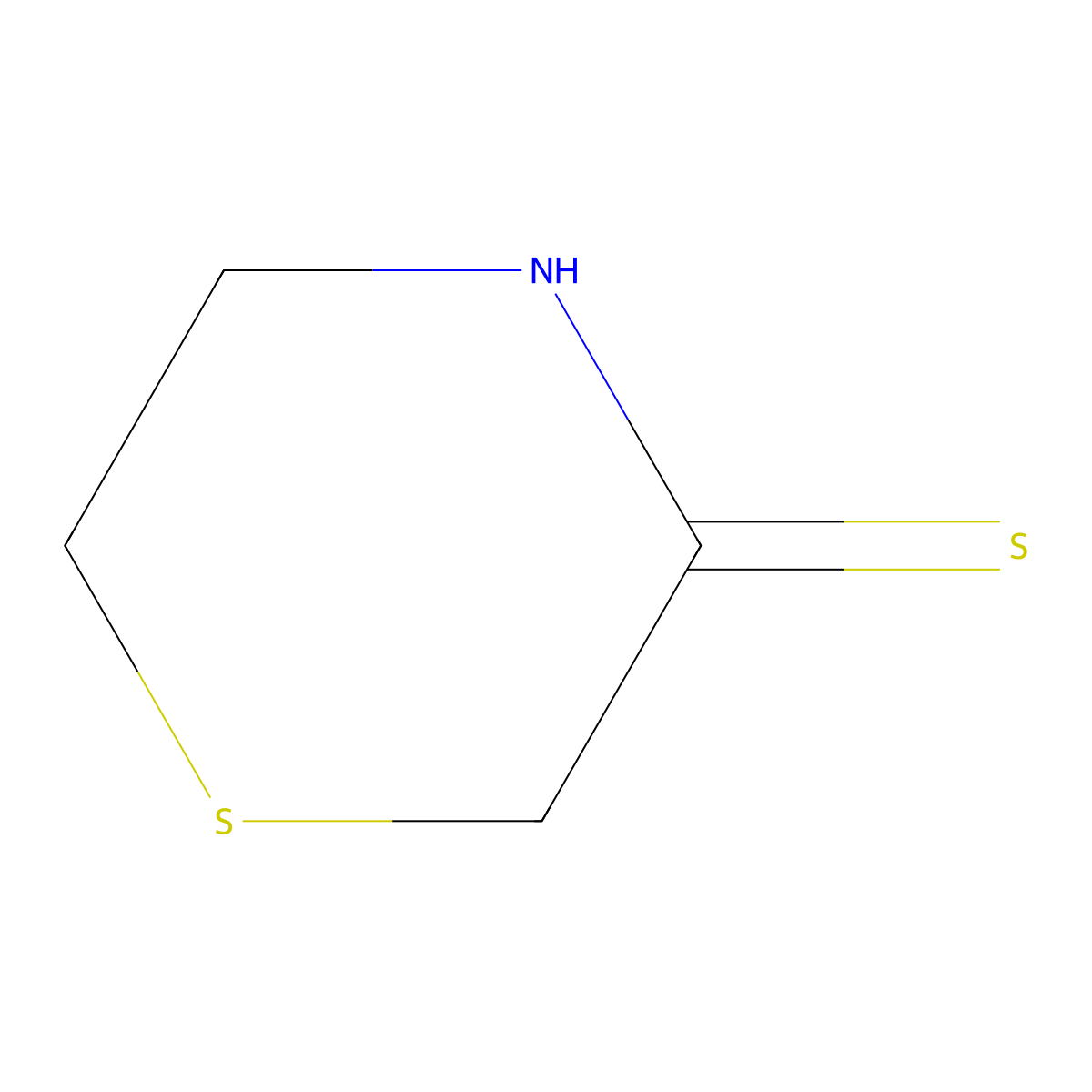 Thiomorpholine-3-thione molecular structure, CAS 21009-58-5