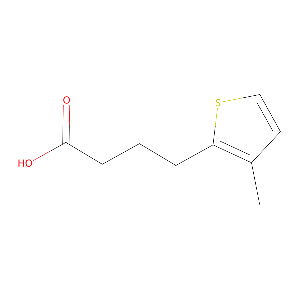 4-(3-Methylthiophen-2-yl)butanoic acid molecular structure, CAS 210097-89-5