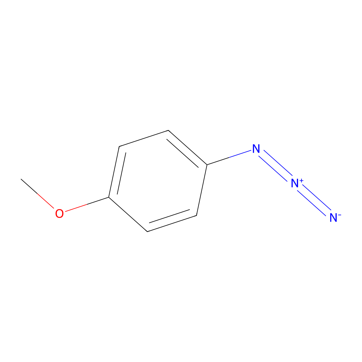 1-Azido-4-methoxybenzene molecular structure, CAS 2101-87-3