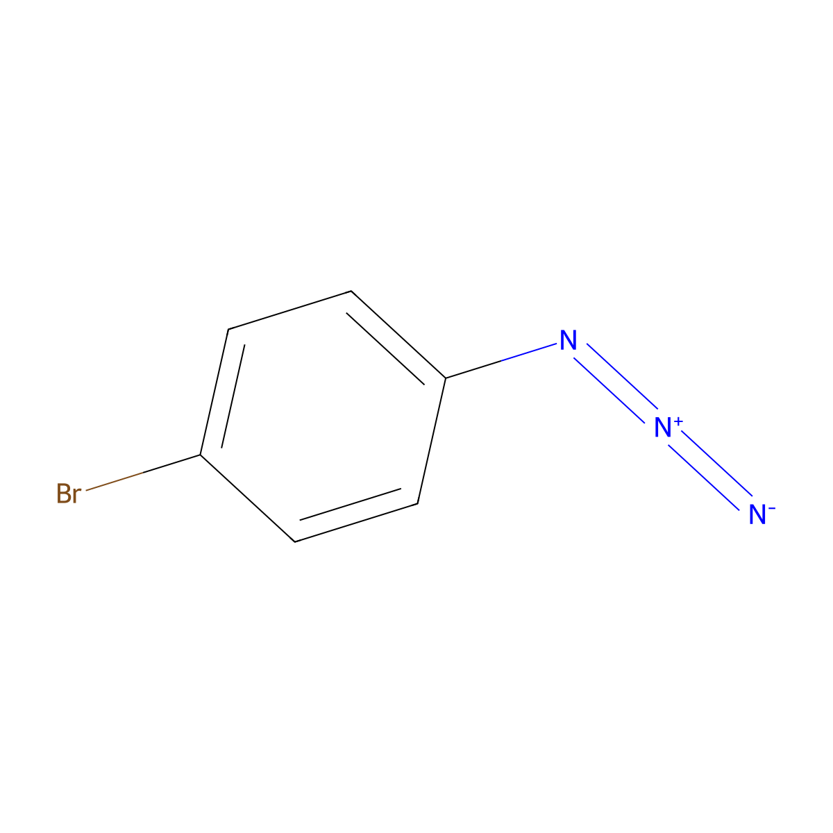 1-Azido-4-bromobenzene molecular structure, CAS 2101-88-4