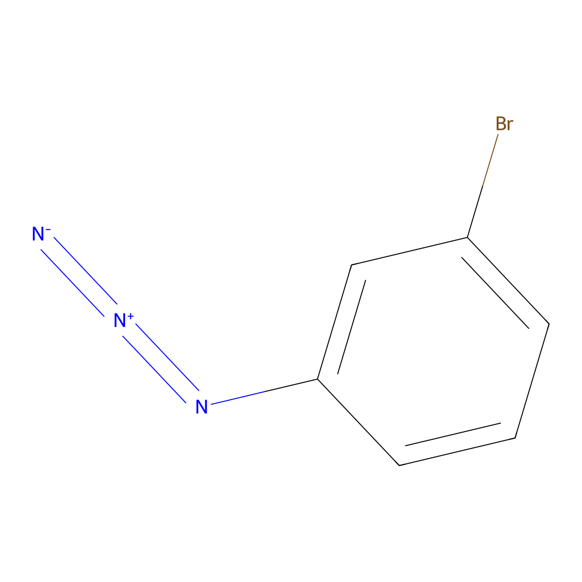 1-Azido-3-bromobenzene molecular structure, CAS 2101-89-5