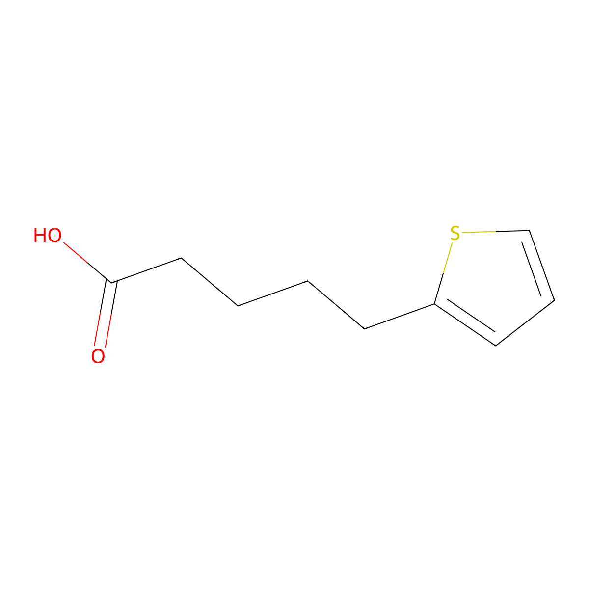5-(2-Thienyl)valeric acid molecular structure, CAS 21010-06-0
