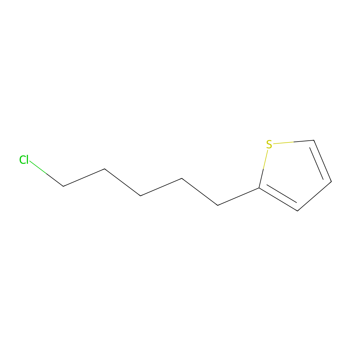 2-(5-Chloropentyl)thiophene molecular structure, CAS 21010-12-8