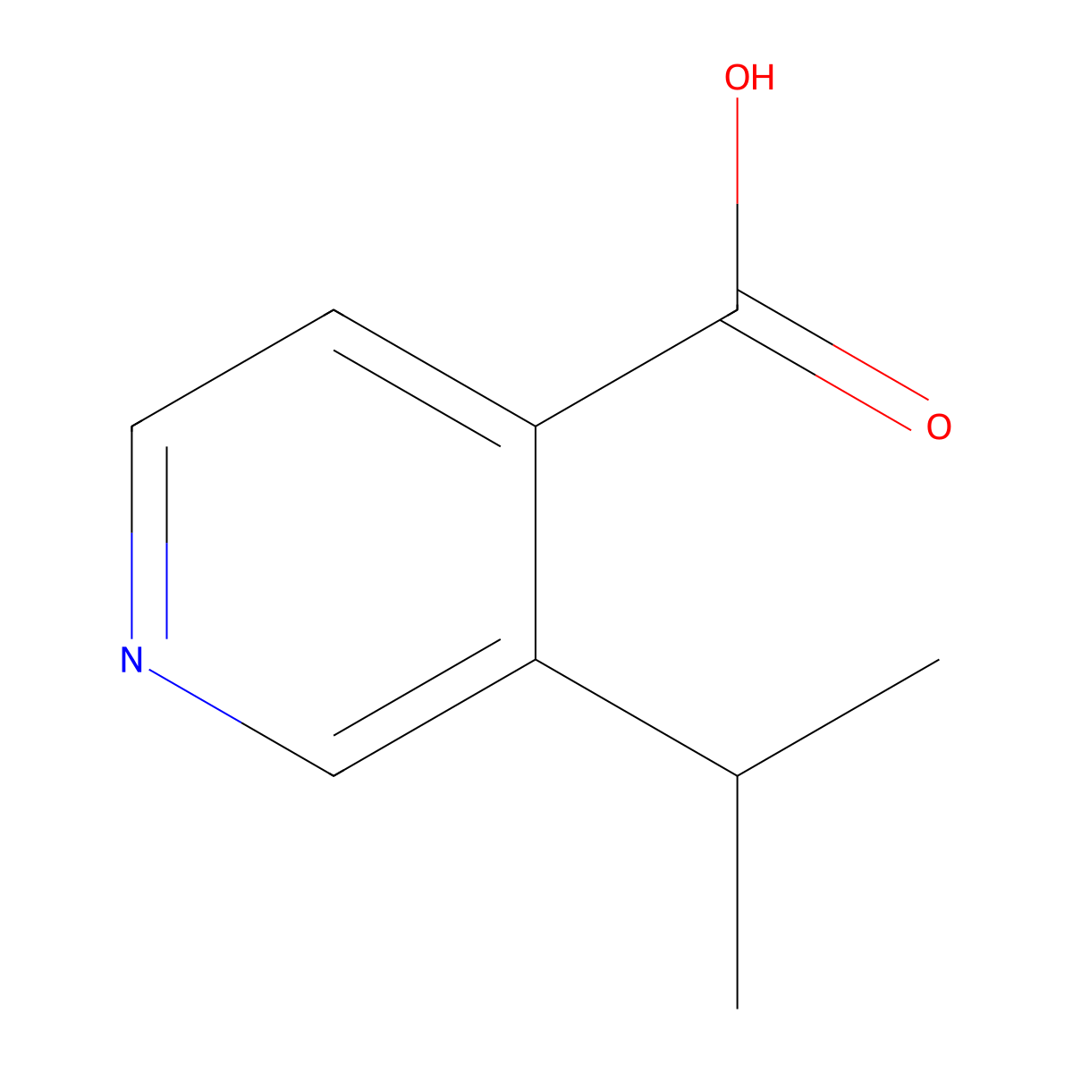 3-Isopropylisonicotinic acid molecular structure, CAS 21011-65-4