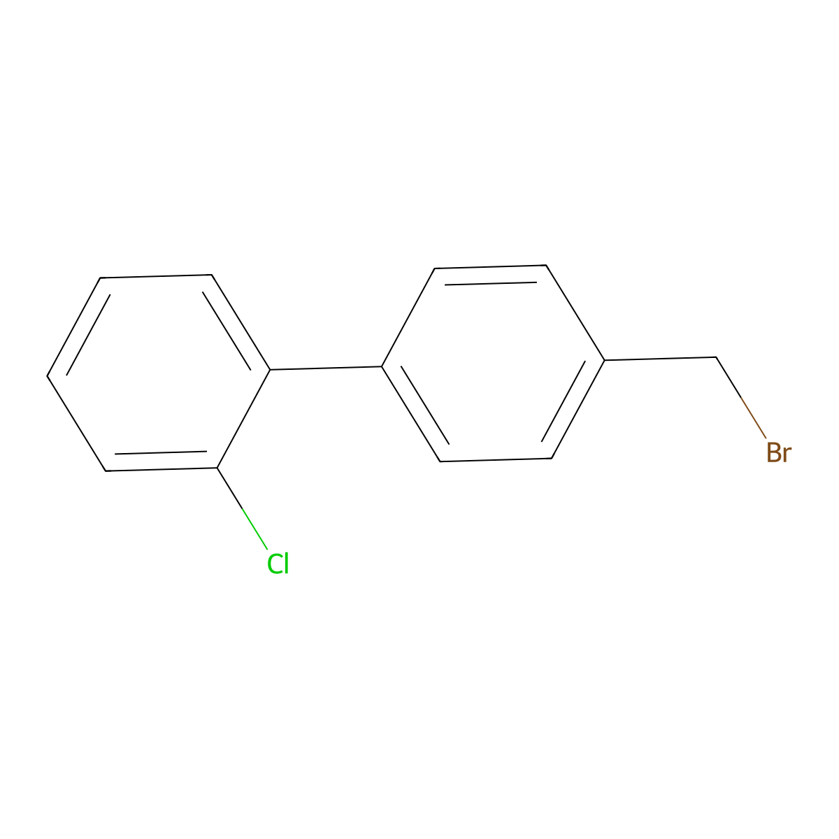 4'-(Bromomethyl)-2-chloro-1,1'-biphenyl molecular structure, CAS 210113-71-6