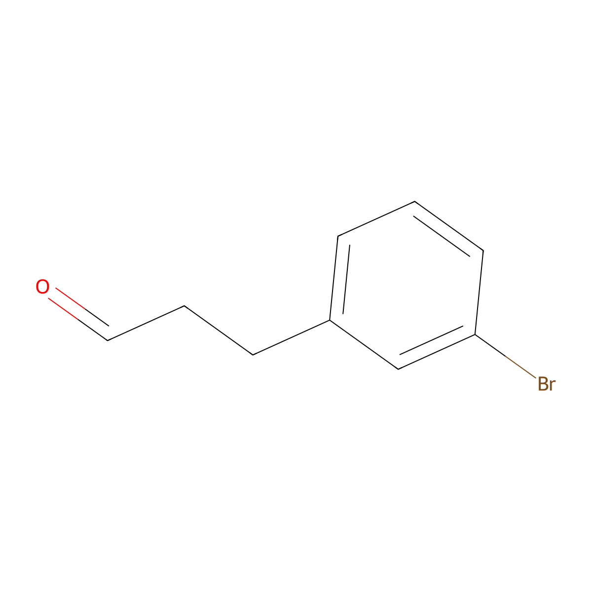 3-(3-Bromophenyl)propanal molecular structure, CAS 210115-30-3