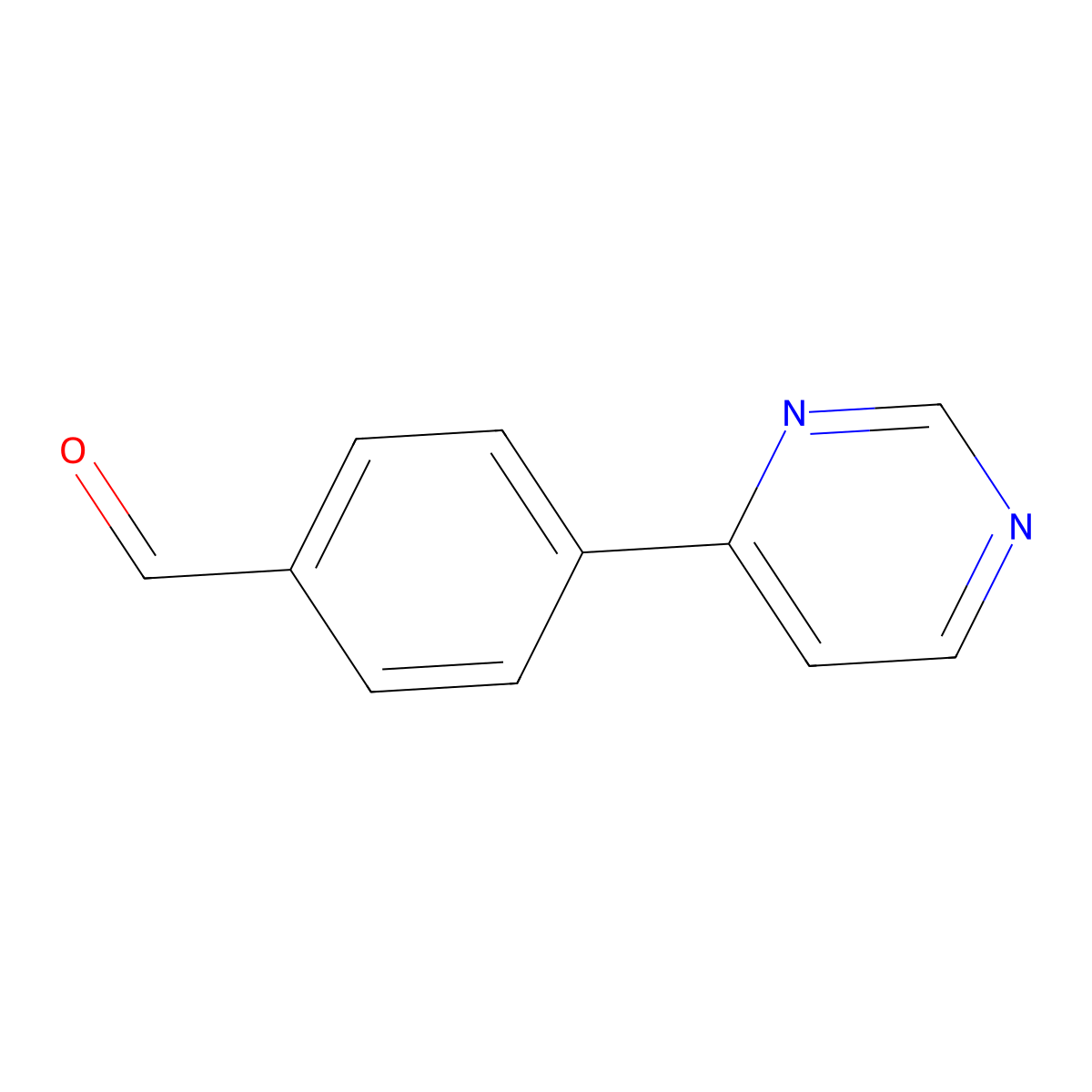 4-(Pyrimidin-4-YL)benzaldehyde molecular structure, CAS 210115-39-2