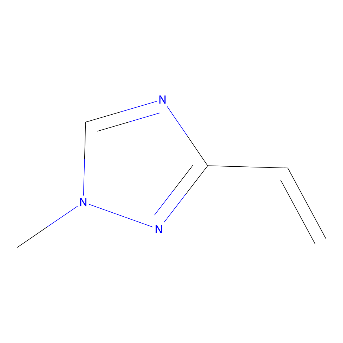 1-Methyl-3-vinyl-1H-1,2,4-triazole molecular structure, CAS 2101186-31-4