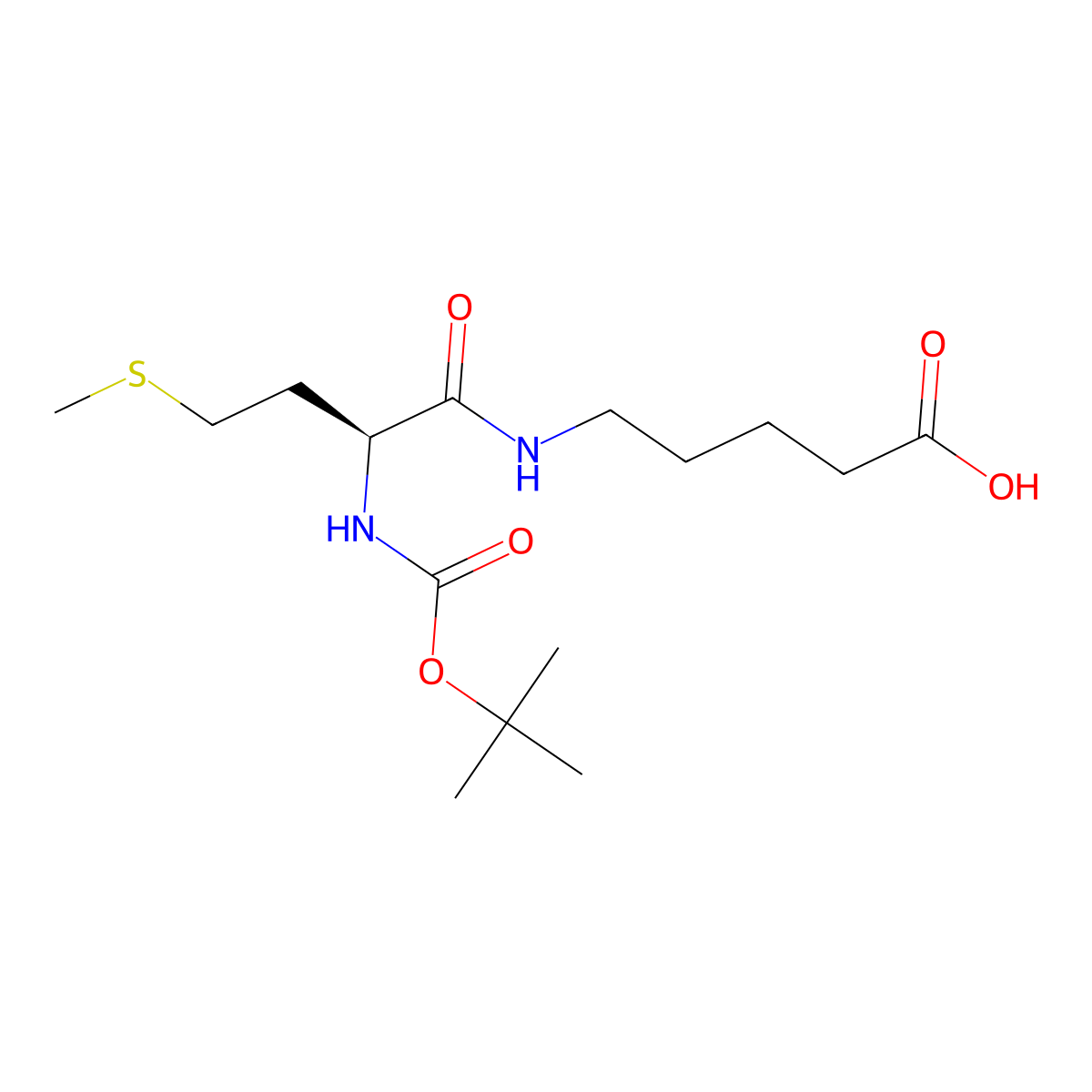Pentanoic acid, 5-[[(2S)-2-[[(1,1-dimethylethoxy)carbonyl]amino]-4-(methylthio)-1-oxobutyl]amino]- molecular structure, CAS 2101192-19-0