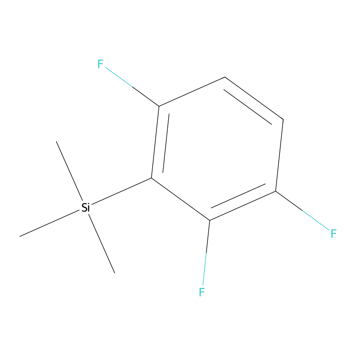 Trimethyl(2,3,6-trifluorophenyl)silane molecular structure, CAS 2101193-39-7