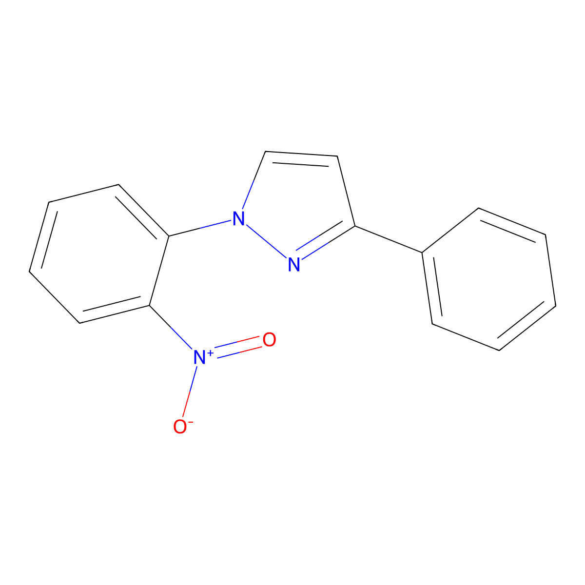 1-(2-Nitrophenyl)-3-phenyl-1H-pyrazole molecular structure, CAS 2101196-89-6