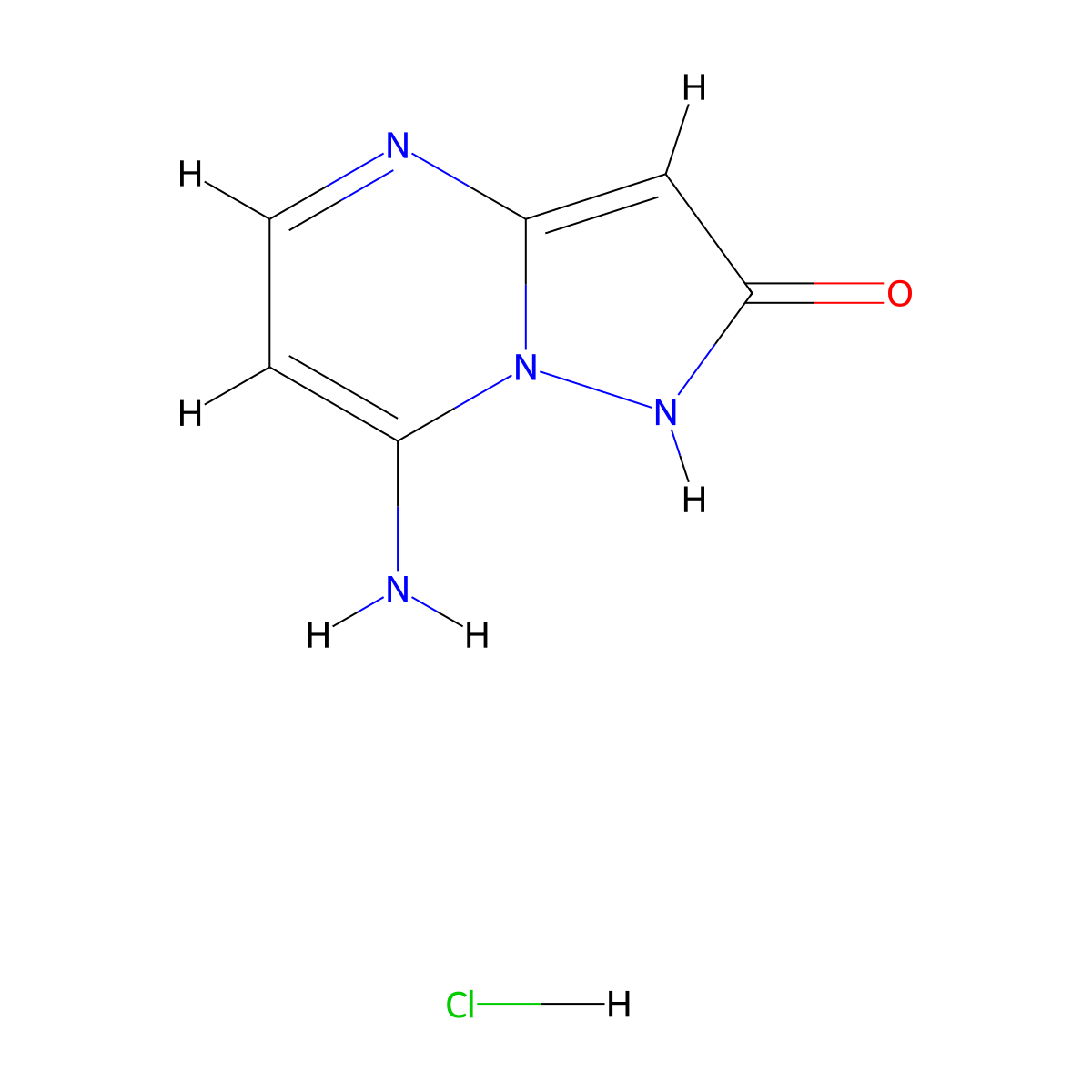 7-Aminopyrazolo[1,5-a]pyrimidin-2-ol hydrochloride molecular structure, CAS 2101197-24-2