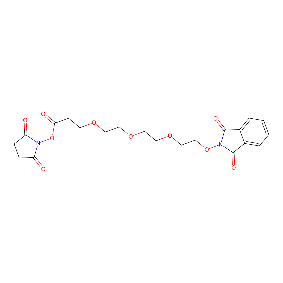 NHPI-PEG3-C2-NHS ester molecular structure, CAS 2101206-14-6