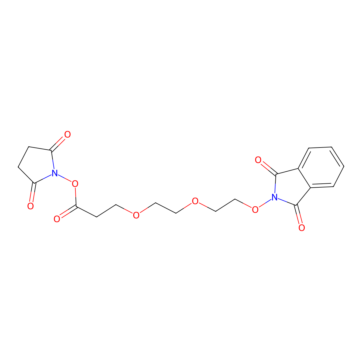 NHPI-PEG2-C2-NHS ester molecular structure, CAS 2101206-31-7