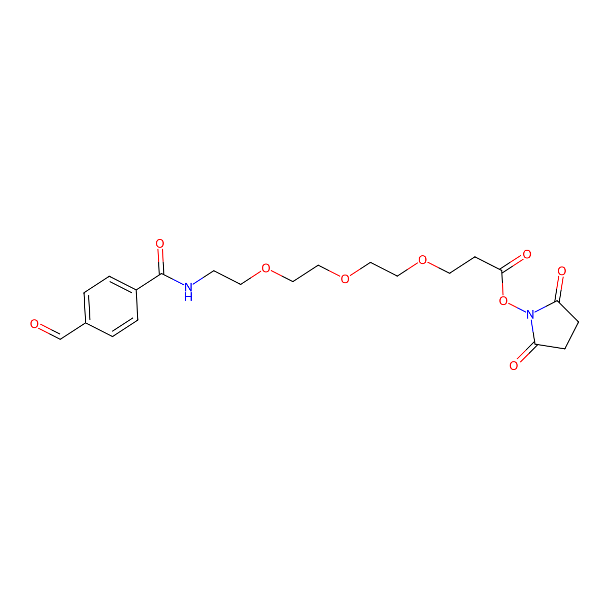 Ald-Ph-amido-PEG3-NHS ester molecular structure, CAS 2101206-32-8