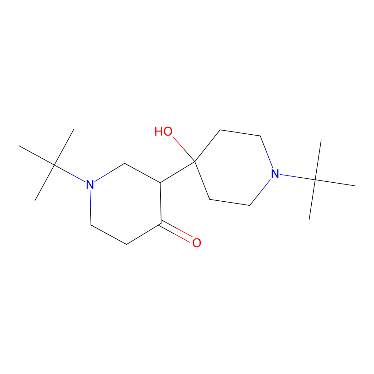 1,1'-di-tert-Butyl-4'-hydroxy-[3,4'-bipiperidin]-4-one molecular structure, CAS 2101206-63-5