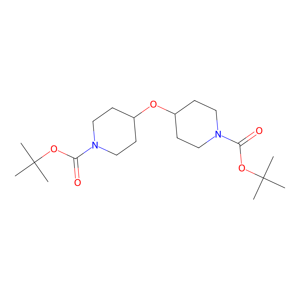 di-tert-butyl 4,4'-Oxybis(piperidine-1-carboxylate) molecular structure, CAS 2101206-88-4