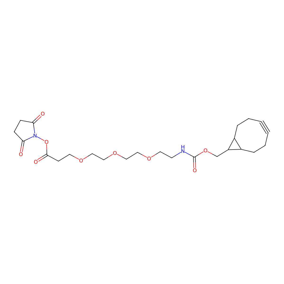 endo-BCN-PEG3-NHS ester molecular structure, CAS 2101206-94-2