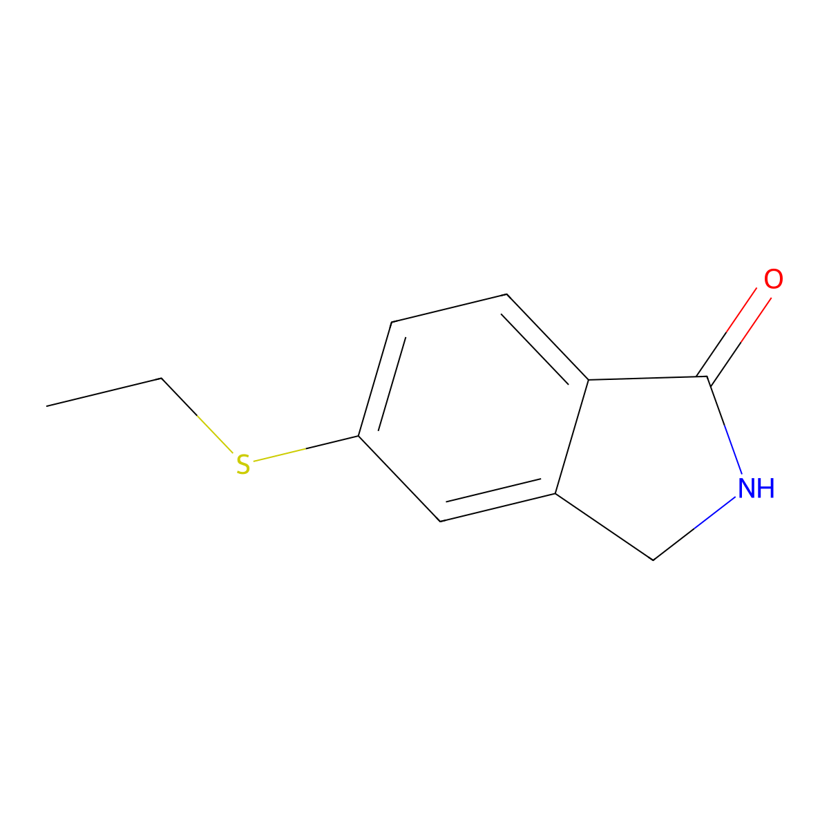 5-(Ethylthio)isoindolin-1-one molecular structure, CAS 2101237-53-8