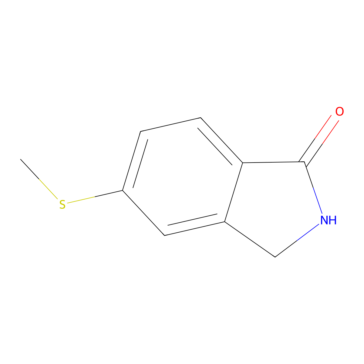 1H-Isoindol-1-one, 2,3-dihydro-5-(methylthio)- molecular structure, CAS 2101237-81-2