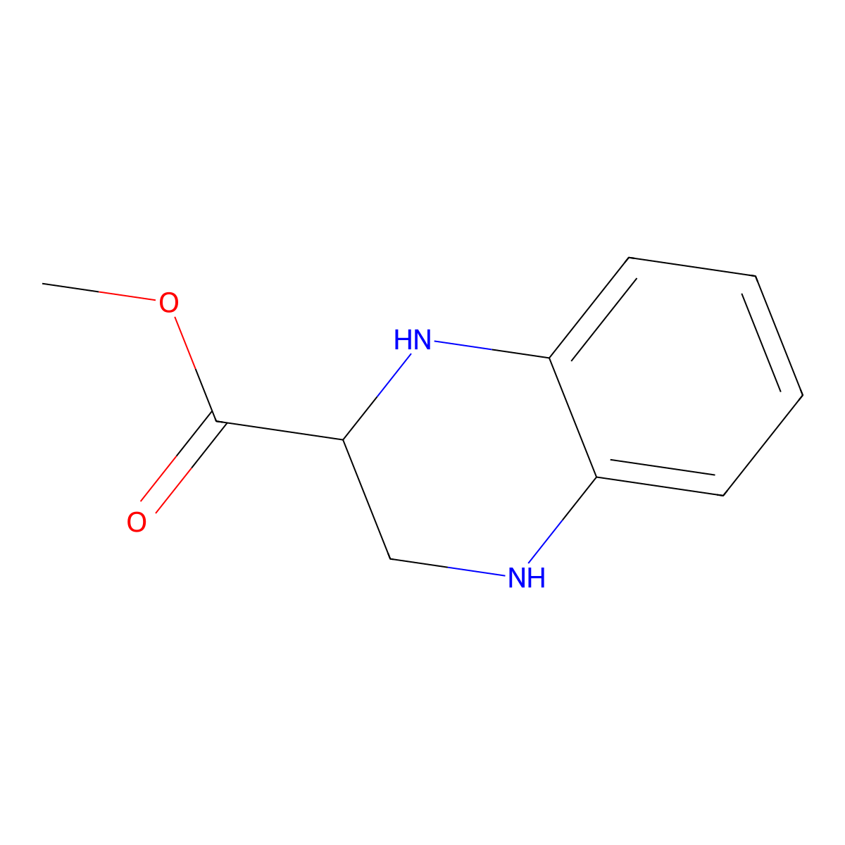 Methyl1,2,3,4-tetrahydroquinoxaline-2-carboxylate molecular structure, CAS 2101242-37-7