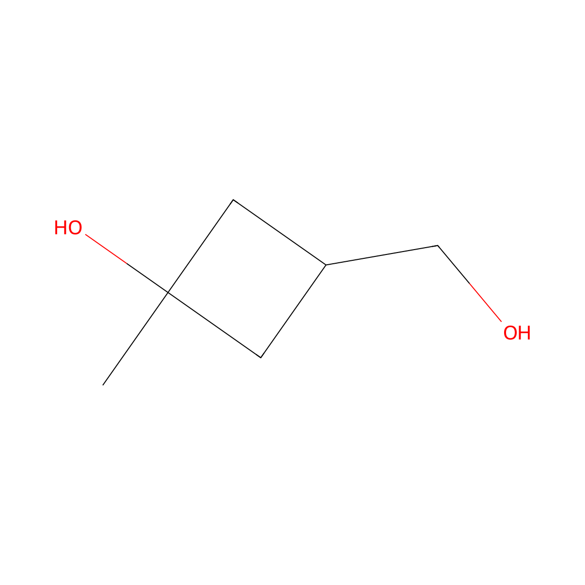 3-(Hydroxymethyl)-1-methylcyclobutanol molecular structure, CAS 2101332-80-1