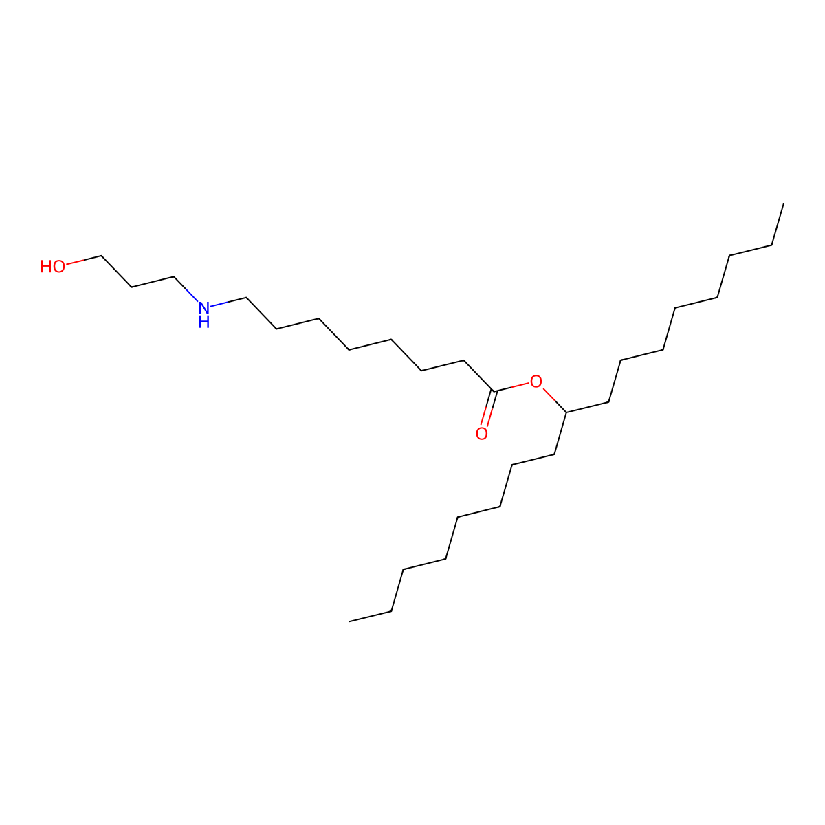 Heptadecan-9-yl 8-(3-hydroxypropylamino)octanoate molecular structure, CAS 2101533-78-0