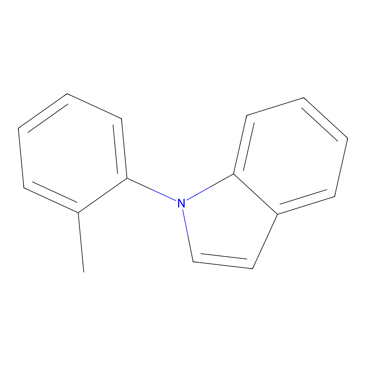 1-(2-Methylphenyl)-1H-indole molecular structure, CAS 210162-61-1