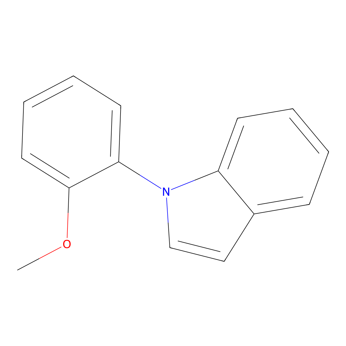 1-(2-Methoxyphenyl)-1H-indole molecular structure, CAS 210162-63-3