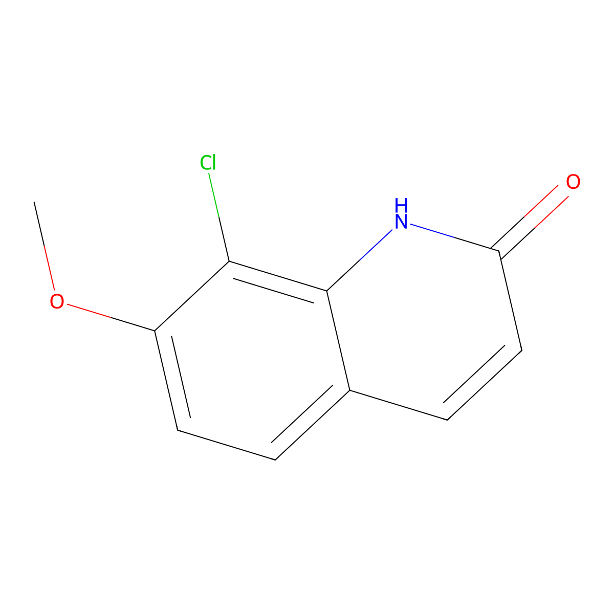 8-Chloro-7-methoxyquinolin-2(1H)-one molecular structure, CAS 2101658-57-3