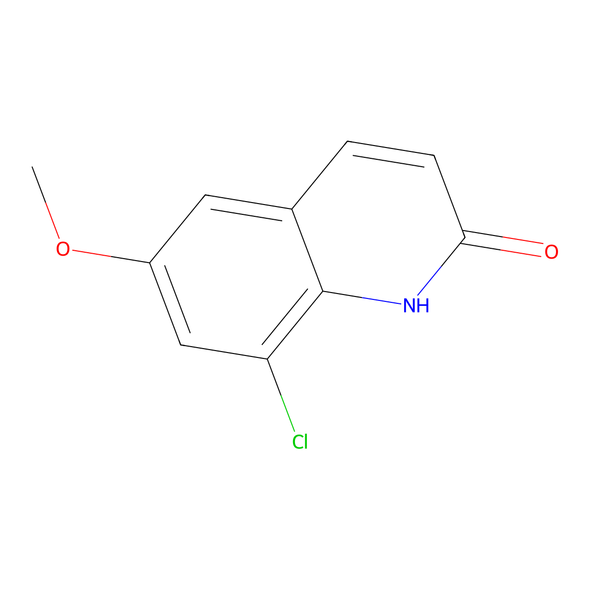 8-chloro-6-methoxyquinolin-2(1H)-one molecular structure, CAS 2101658-58-4